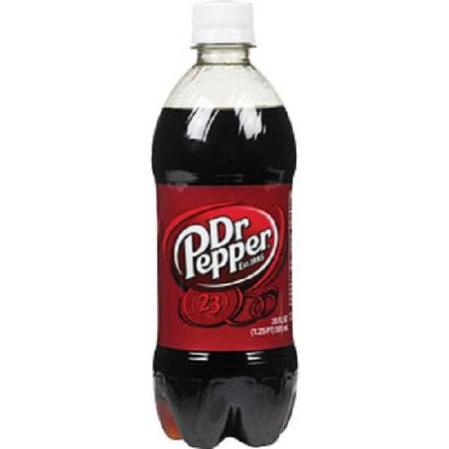 Dr Pepper Soda / 20 Fl Oz (Pack of 24) / Dark Brown Soft Drinks