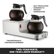 Waring Double Plate Warmer / Stainless Steel / 1 Beverage Warmers
