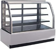 Omcan 44504 72-INCH CURVED GLASS FLOOR REFRIGERATED DISPLAY CASE 44504
