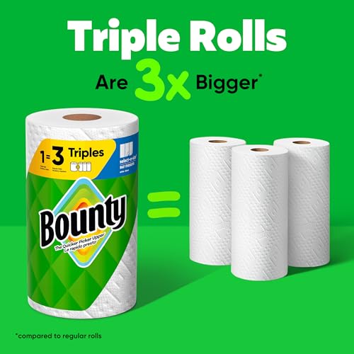 Bounty Prints / 2 Rolls (123 Sheets) / Triple Paper Towels