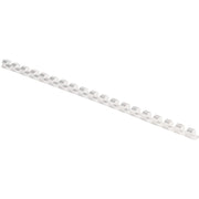 Plastic Comb Binding Spines by Fellowes – 0.5 inches, Plastic, White, Pack of 100, Model 52370
