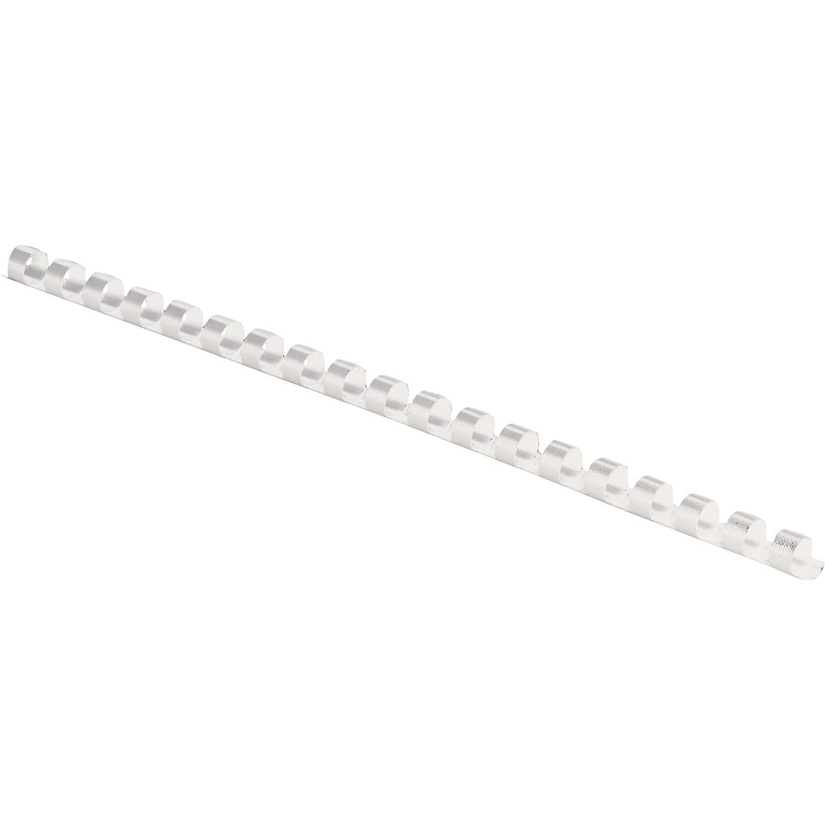 Plastic Comb Binding Spines by Fellowes – 0.5 inches, Plastic, White, Pack of 100, Model 52370