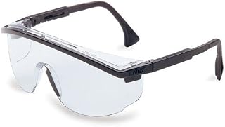 S1359 ASTROSPEC SAFETY GLASSES BLACK/CLEAR UVEX