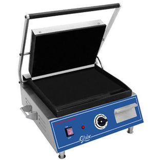 Sandwich Grill single countertop 14''x10'' by Globe – Stainless Steel, Metallic, Model GSG1410