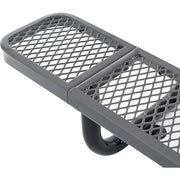 Global Industrial Grey / Industrial / 96 inches x 30 inches x 29.5 inches Picnic Tables