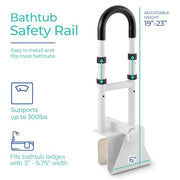 Modern Innovations 2 / 2 Count / White Bath & Shower Grab Bars