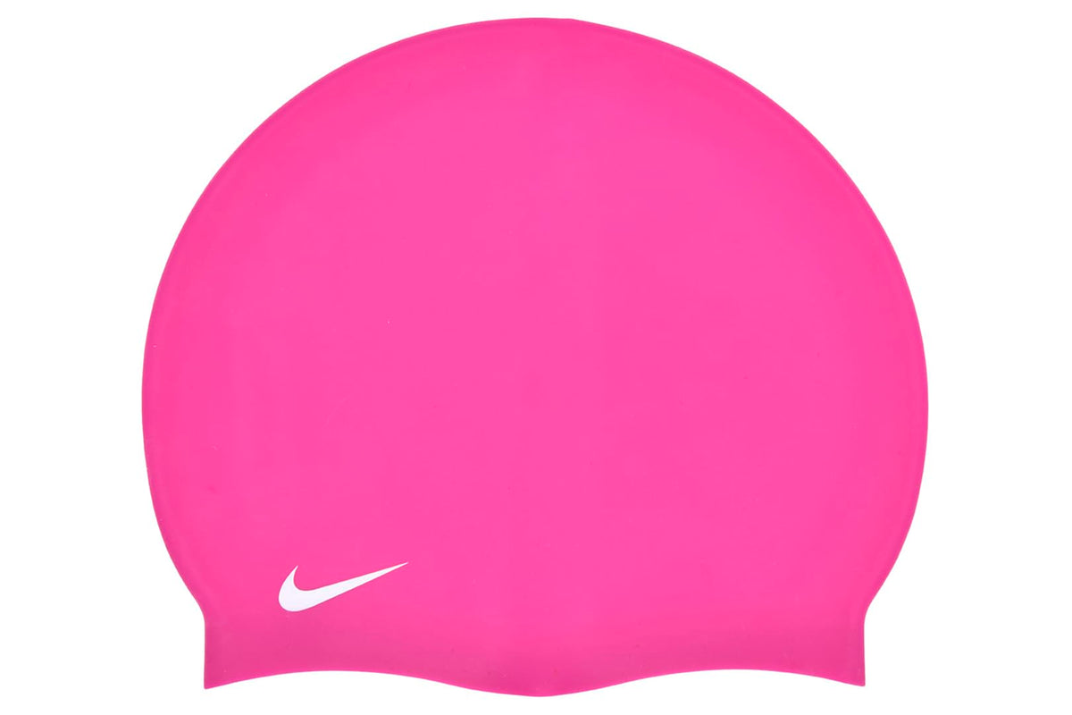 Swim Performance Solid Silicone Cap (Pink Prime by Nike – One Size, Silicone, Pink Prime