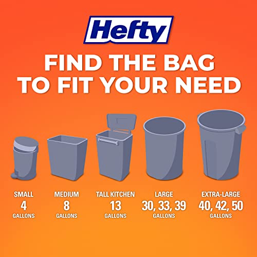 Hefty White / 52 Count (Pack of 1) / Fabuloso Trash Bags