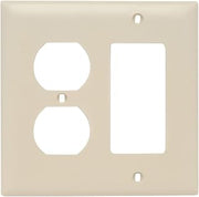Pass & Seymour TP826ICC12 Ivory 2G Decor/Duplex Plate
