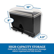 San Jamar 250 Straw Capacity / Straw / 250.0 load Straw Dispensers