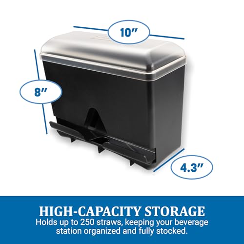San Jamar 250 Straw Capacity / Straw / 250.0 load Straw Dispensers