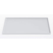 White Melamine Tray - 9 3/4"L x 6 3/4"W x 1 3/4"H by HUBERT – 9.8" x 6.8" x 1.8", Melamine, White, Model H0277-WHITE