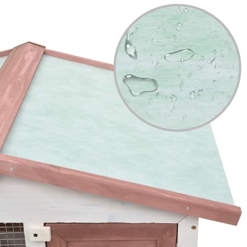 vidaXL White,Wood / 80.3"L x 17.7"W x 33.5"H / Durable Outdoor Pens & Hutches
