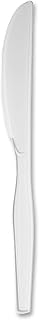 Dixie 7" Medium-Weight Polystyrene Plastic Knife by GP PRO (Georgia-Pacific), White, KM217, (Case of 1,000)