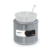 7 Qt Round Countertop Food Warmer by Nemco – 7.0 quarts, Stainless Steel, Silver, Model 6100A