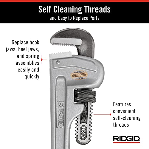 RIDGID Small (Pack of 6) / Silver / Durable Pipe Wrenches