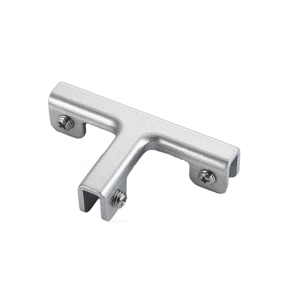 Aluminum Alloy Tile Glass Clamp Bracket Set by Dolibi – Small, T-Shape, Model Glass Clamps
