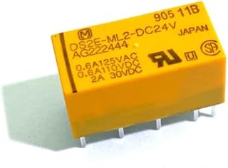 Panasonic DS2E-ML2-DC24V Miniature Relay, Dual Coil Latching, DPDT, 2 AMP,