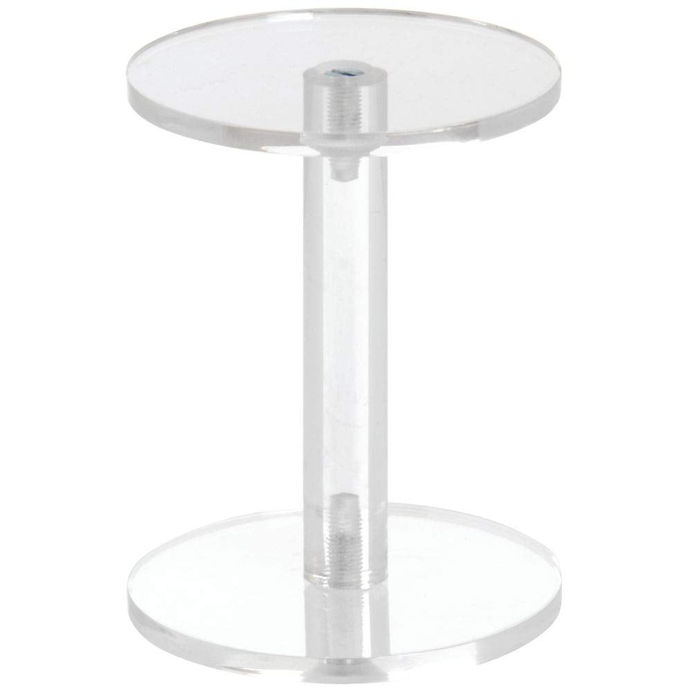 Acrylic Pedestal Display 4" Tall by Retail Resource – Acrylic, clear, Model 1870