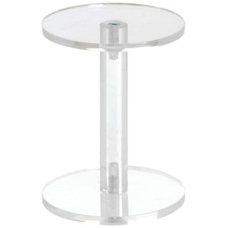 Acrylic Pedestal Display 4" Tall by Retail Resource – Acrylic, clear, Model 1870