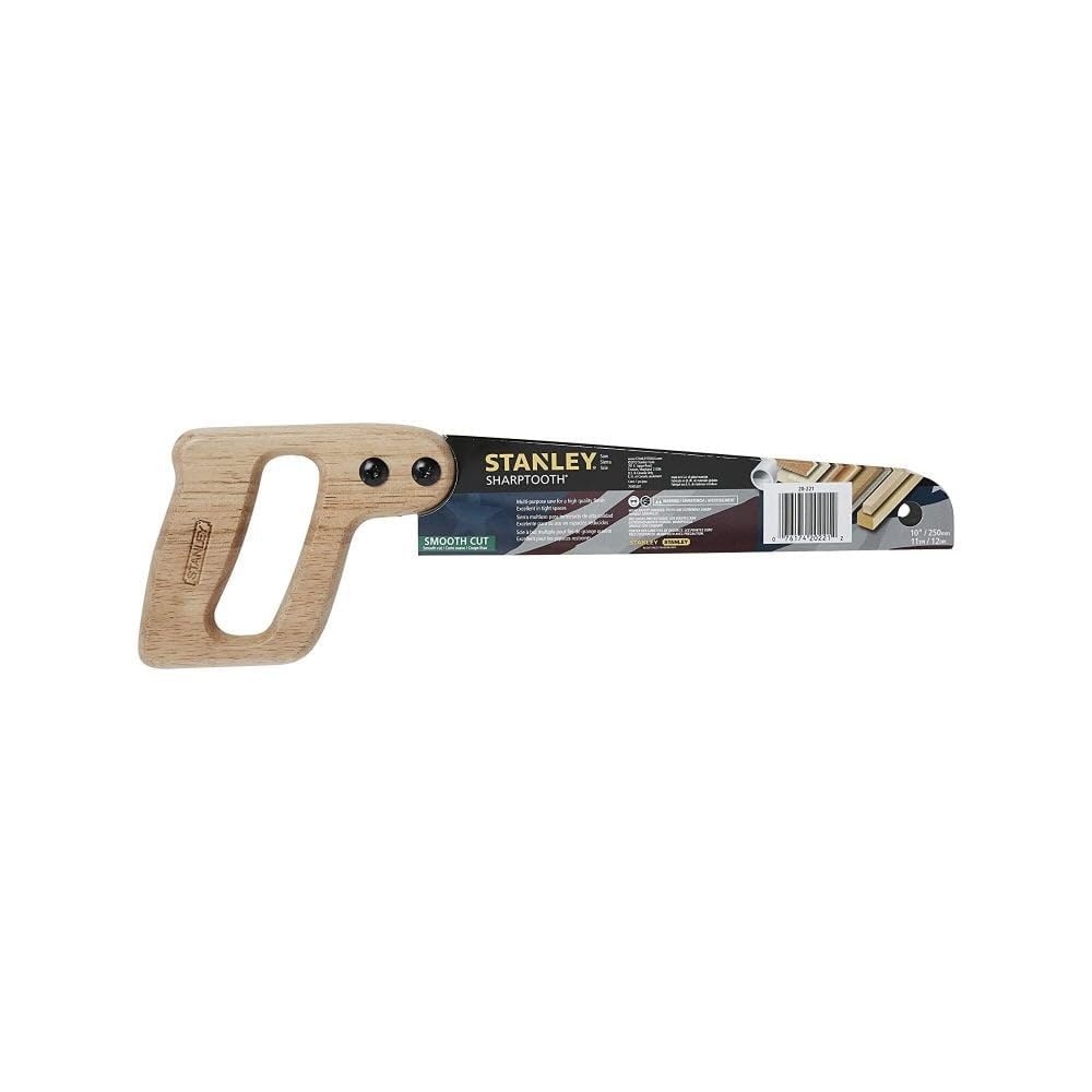 Saw 10 Short Cut by STANLEY – Pack of 1, solid, Sliver/Brown, Model 20-221
