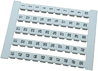 WEIDMULLER - 0473560001 - Terminal Block Marker Terminal Blocks 5 mm 1 to 50 Dekafix Terminal Block Marker-6pack