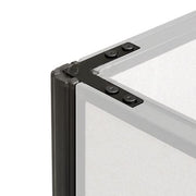 Office Panels 90# Corner Connector Kit for 64" H Panel with 1 Pass Through Cable by Global Industrial – Steel, Black, Model 238645P