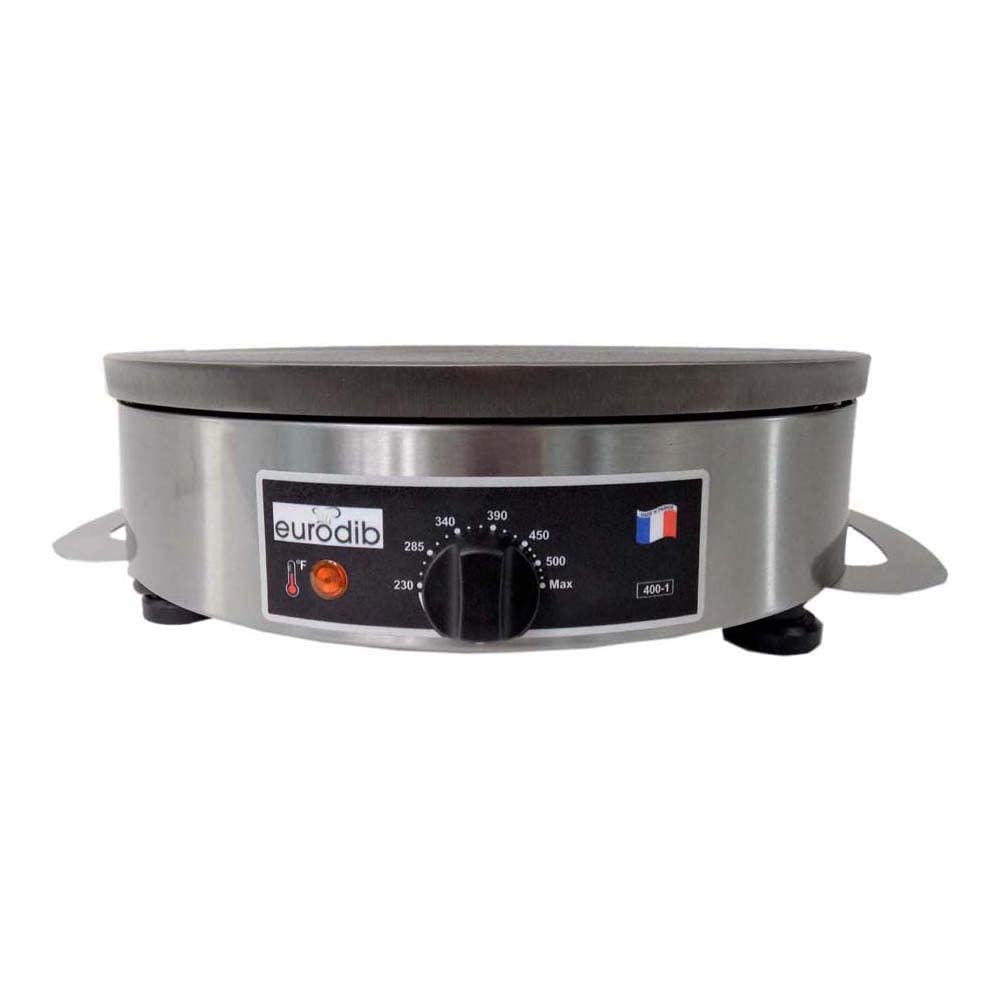 Krampouz Commercial Electric Crepe Maker by Eurodib – Stainless Steel, stainless_steel, Model CEBIR4110