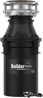 InSinkErator BLD30 W/C, 1/3 HP Continuous Feed Garbage Disposal with Cord | Builder Series, Power Cord, Septic Safe