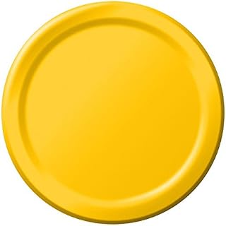 Creative Converting 501021B School Bus Yellow Banquet Plate, Solid (10pks Case)