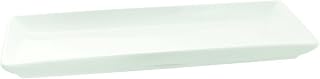 10 Strawberry Street Whittier 13.5" x 5.5" Rectangular Coupe Platter, Set of 4, White