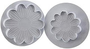 Martellato 40-W206S 2 Piece Dahlia Plunger Cutter Set, Plastic, White