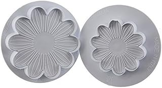 Martellato 40-W206S 2 Piece Dahlia Plunger Cutter Set, Plastic, White