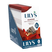 Lily's Almond Dark Chocolate Style / 3 Ounce (Pack of 12) / Dark Candy & Chocolate Bars