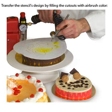 Boun Onomastico Cake-Decorating Stencil by Martellato – Plastic, White, Model MASK 5