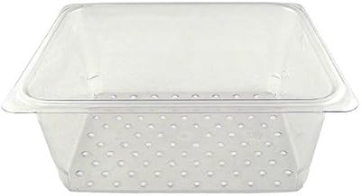 Cambro - 25CLRCW135 - 1/2 Size 5 in Clear Camwear Colander Food Pan