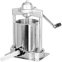 7 kg / 15 lb Vertical Direct Drive Manual Stainless Steel Sausage Stuffer