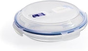 Luminarc Pure Box Active Glass Plate with Lid 23cm-70cl Bicolor