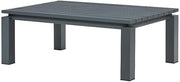 Crafters and Weavers Sardinia Outdoor Aluminum Coffee Table - Gray