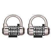 Master Lock Black / 2 Pack / 2 Pack; Black Combination Padlocks