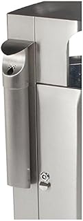 Commercial Zone 712529 Leafview Wall Mounted Ashtray44; Stainless Steel