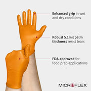 Ansell Size 9 (L) / Box (100) / Orange Non-Sterile Gloves
