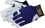Liberty Glove & Safety 0816L Lightning Gear Premium Grain Goatskin Leather Mechanic Glove with Reinforced Fingertips and Palm, Large (Pack of 1 Pair)