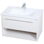 Elegant Decor 30" - Single / White / Modern Bathroom Vanities
