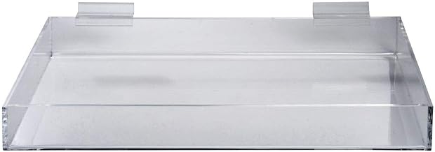 Acrylic Tray by Retail Resource – 16" x 8" x 2", Plastic, Clear, Model 2222