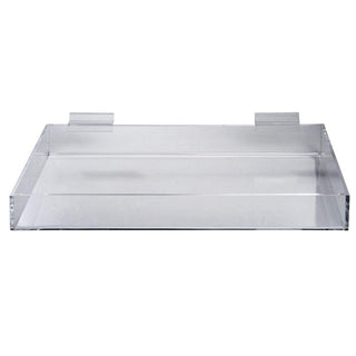 Acrylic Tray by Retail Resource – 16" x 8" x 2", Plastic, Clear, Model 2222