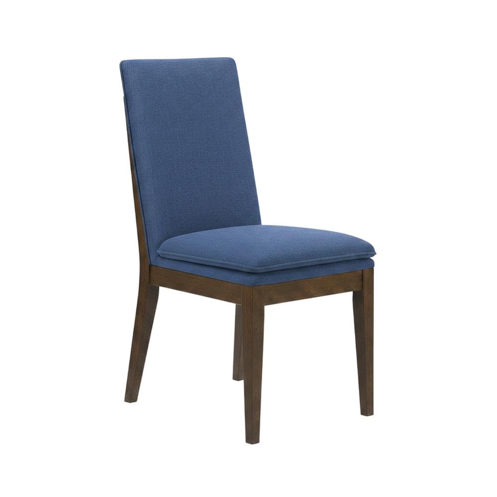 Upholstered Dining Chair with Cushion Set of by Starlight Canyon Home – Solid Rubberwood, Manufactured wood, Oak wood veneers, 100% polyester, Brown, Pack of 2