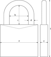 ZUB Vorhangschloss Granit 37/ by ABUS – One Size, Alloy Steel,Granite,Steel, Black, Model 35057