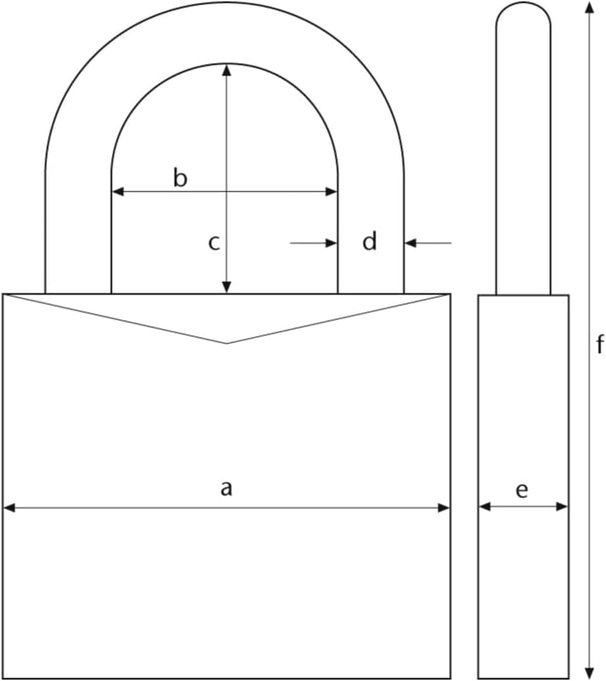 ZUB Vorhangschloss Granit 37/ by ABUS – One Size, Alloy Steel,Granite,Steel, Black, Model 35057