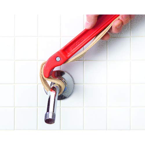 #5 Aluminum Pipe Strap Wrench by RIDGID – Small, Aluminum, Red, Model 31365